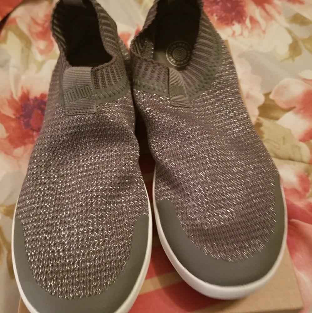 Fit flop uber knit comfy slip on shoes